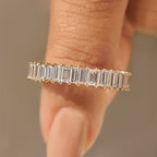 Half Eternity Baguette Diamond Wedding Band