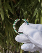 BASIN Gold Ring with 1.85ct Emeralds