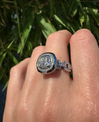 NORTHSTAR Cushion Cut Diamond Gold Engagement Ring