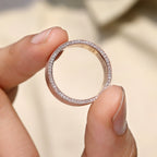 Round Diamond Matte Finish Men's Eternity Ring