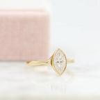 1.00 CT Marquis Cut Moissanite Solitaire Engagement Ring