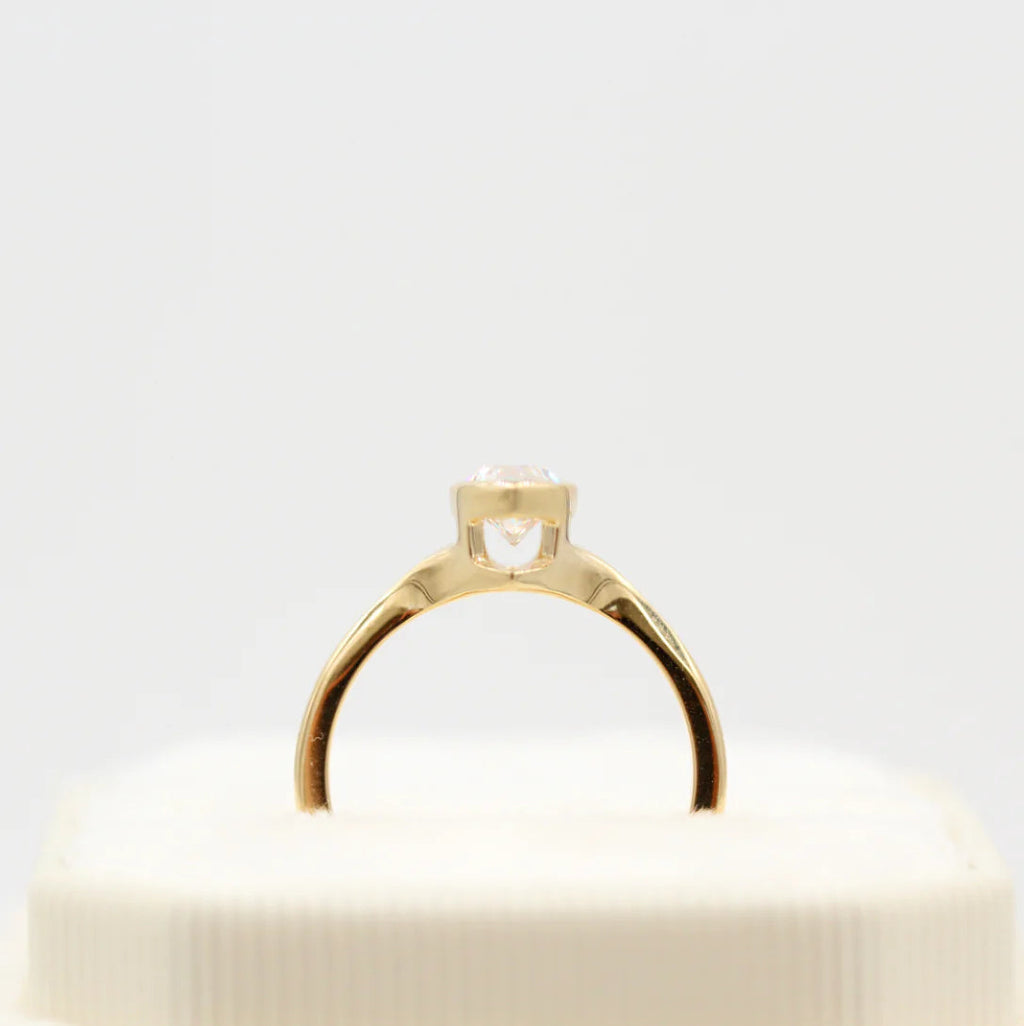 1.00 CT Marquis Cut Moissanite Solitaire Engagement Ring