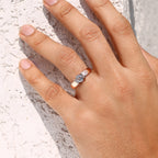Tension Set Portuguese Cut Men's Solitaire Ring