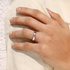 Tension Set Portuguese Cut Men's Solitaire Ring