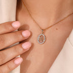 Yellow Gold Scorpio Pendant In Halo Design