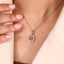 Halo Aquarius Pendant In Rose Gold