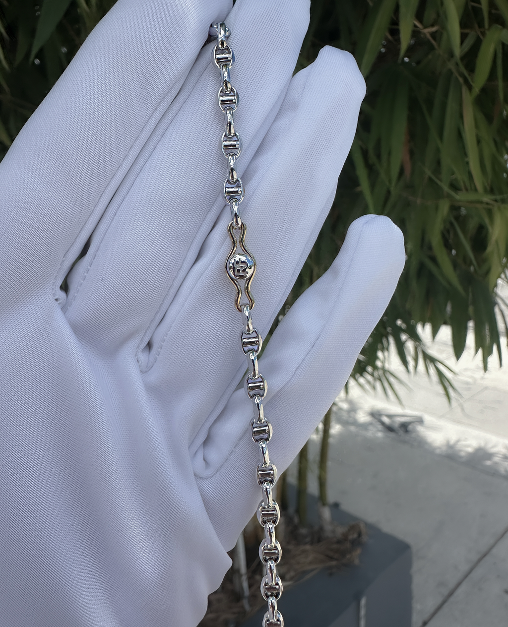 ANCHOR SOLID Gold Bracelet - 4.5mm