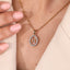 Halo Pisces Pendant In Yellow Gold