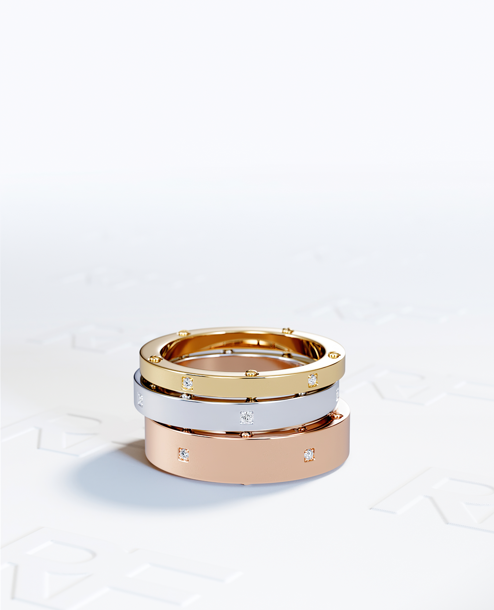 NORSE Gold Ring with 0.05ct Diamonds - 5.5mm