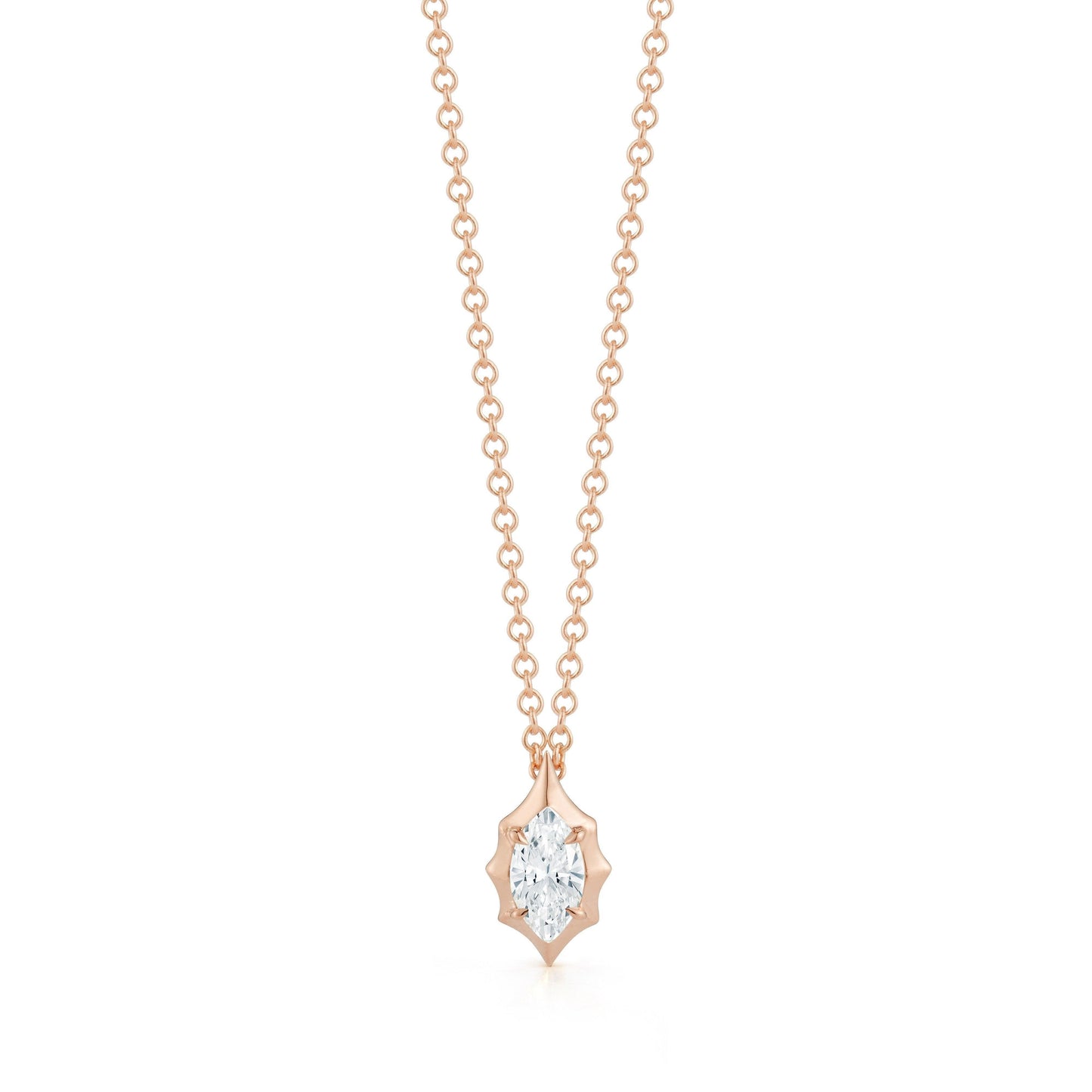 maverick oval moissanite necklace