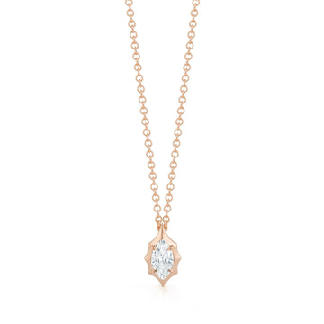 maverick oval moissanite necklace