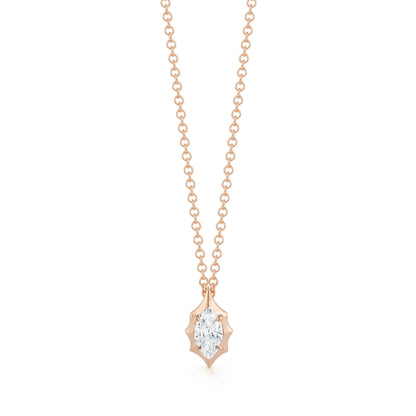 maverick oval moissanite necklace