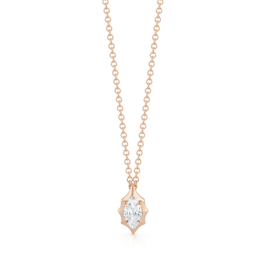 maverick oval moissanite necklace