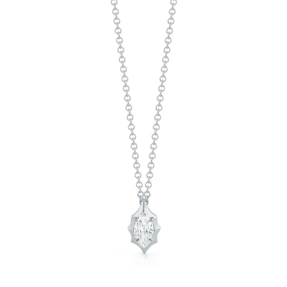 maverick oval moissanite necklace