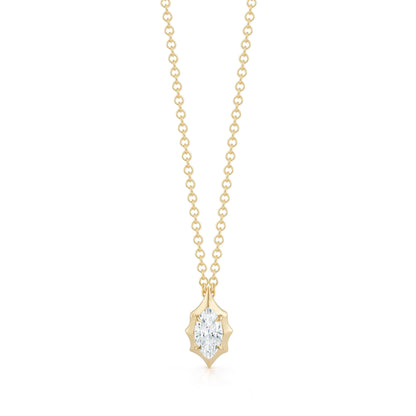 maverick oval moissanite necklace