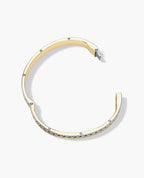 KENSINGTON Two-Tone Gold Cuban Link Bangle Bracelet - 9mm