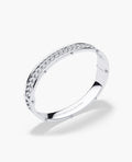 KENSINGTON Gold Cuban Link Bangle Bracelet with Diamonds - 9mm