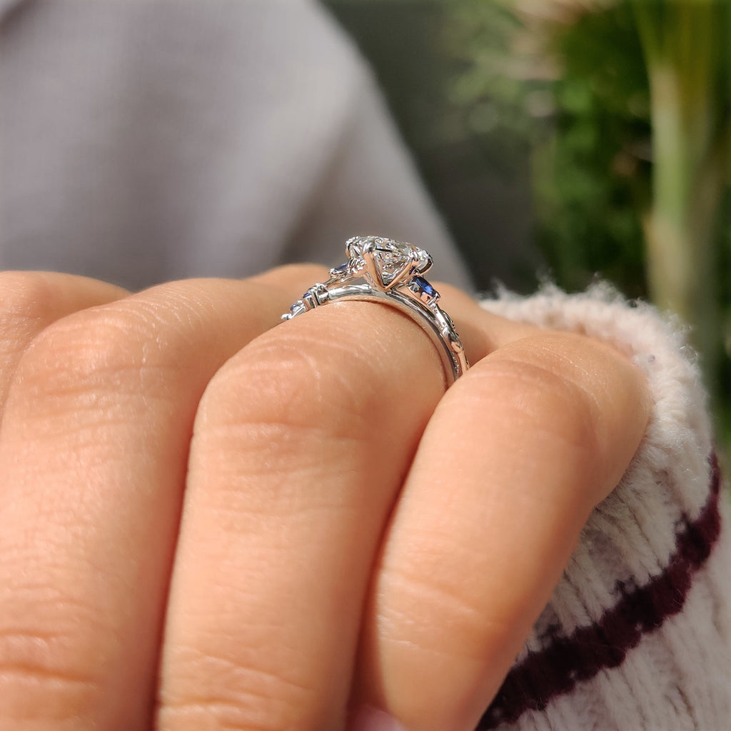 Dutch Marquise Diamond Ring in Cluster Setting