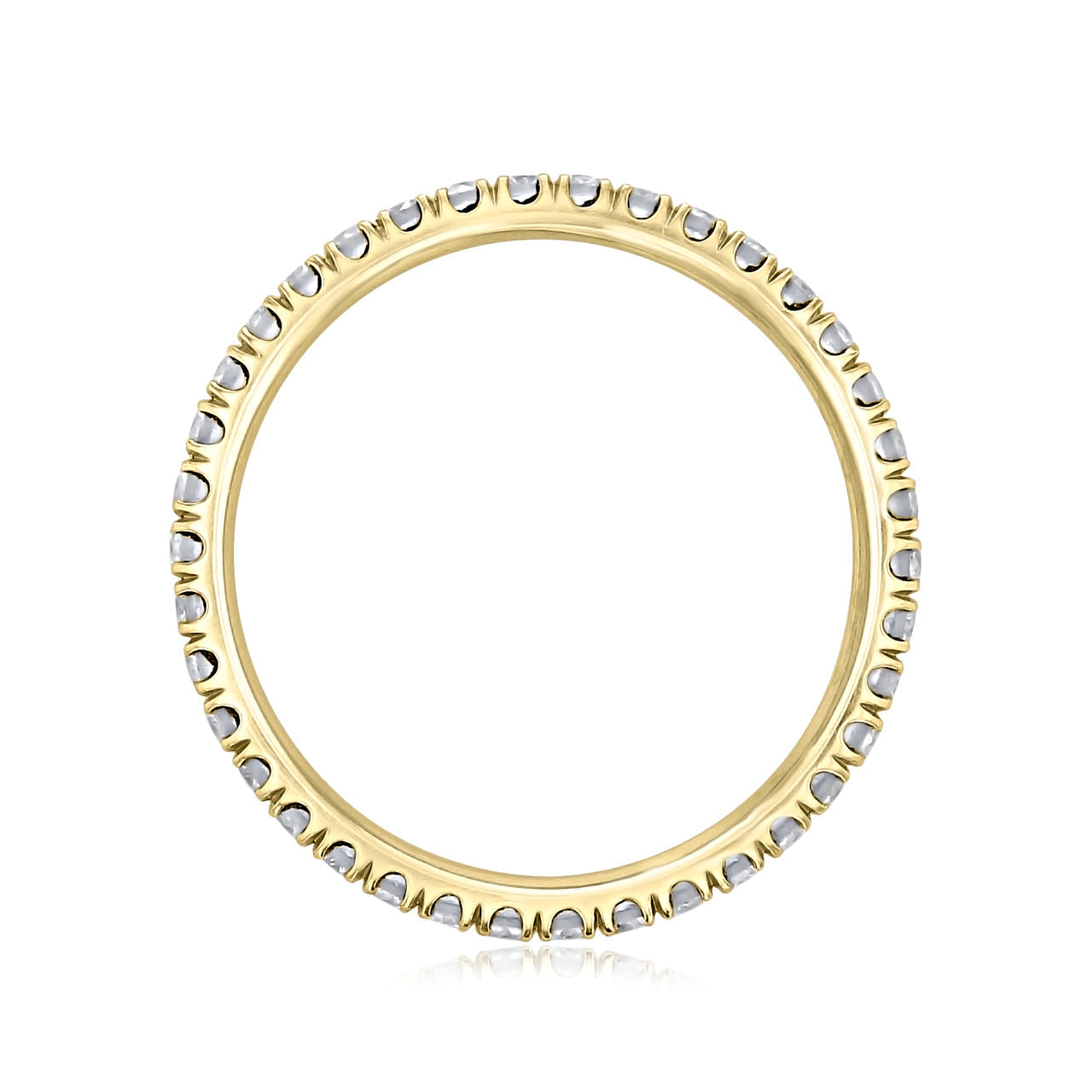 0.33 TCW Round Brilliant Cut Full Eternity Moissanite Wedding Band