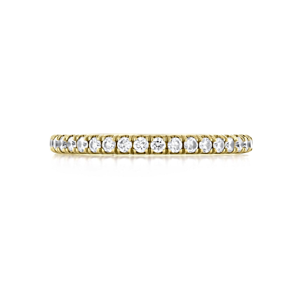 0.33 TCW Round Brilliant Cut Full Eternity Moissanite Wedding Band