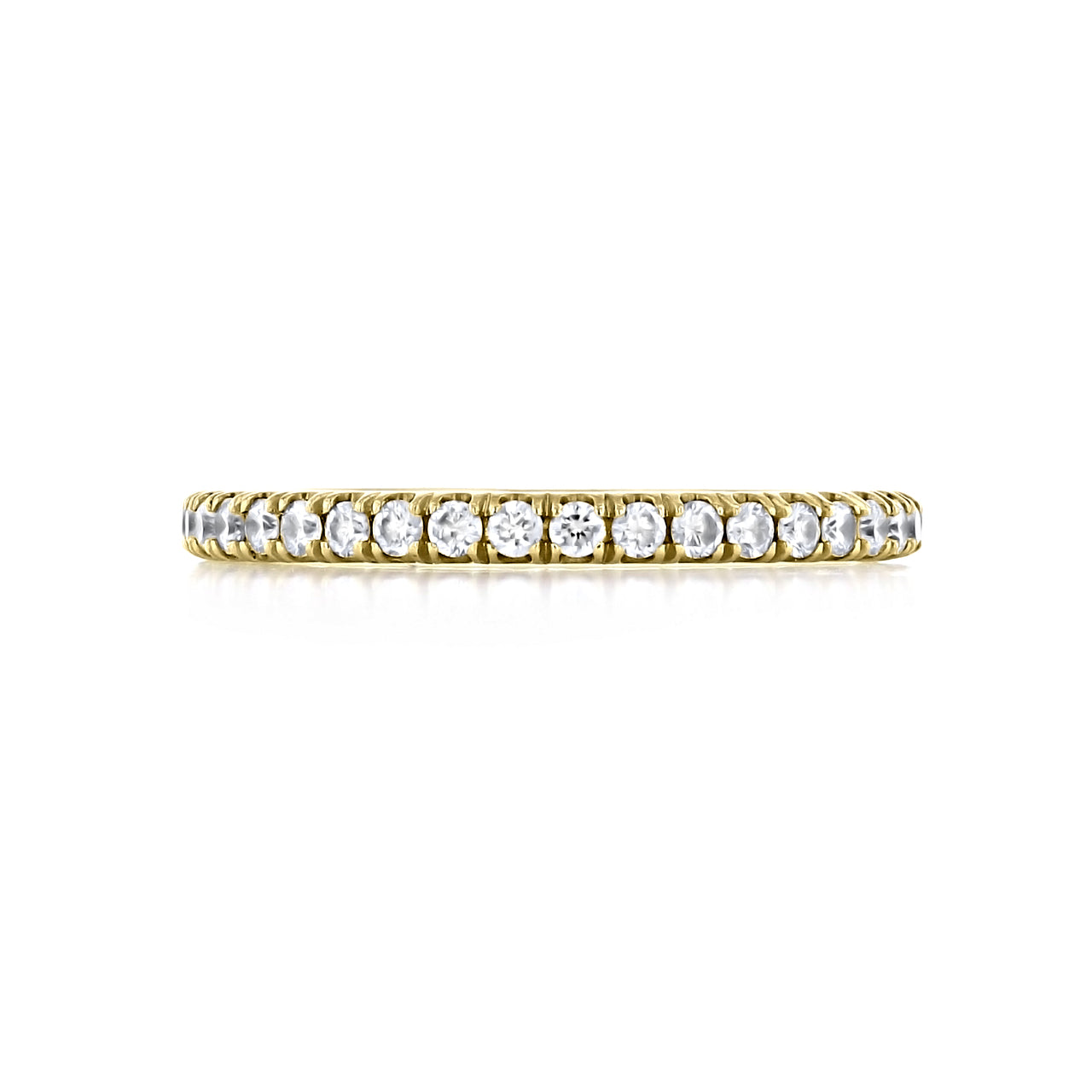 0.33 TCW Round Brilliant Cut Full Eternity Moissanite Wedding Band