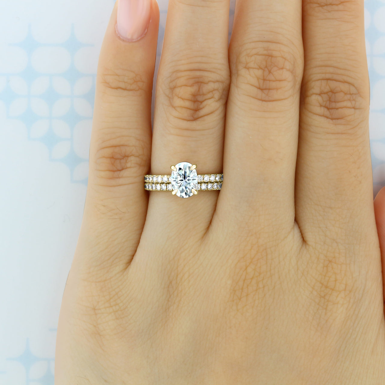 0.33 TCW Round Brilliant Cut Full Eternity Moissanite Wedding Band
