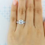 Round Brilliant Cut Full Eternity Wedding Band