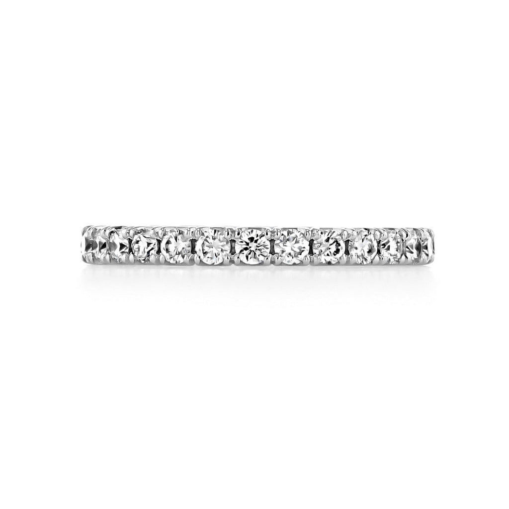 0.80 TCW Round Brilliant Cut Full Eternity Moissanite Wedding Band