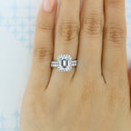 0.80 TCW Round Brilliant Cut Full Eternity Moissanite Wedding Band