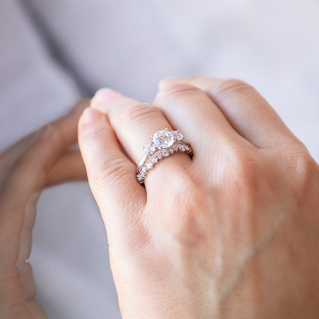 Round Brilliant Cut Full Eternity Wedding Band