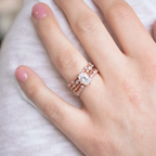 1.33 CT Oval Cut Solitaire Moissanite Engagement Ring