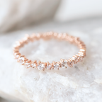 Round Brilliant Cut Full Eternity Wedding Band