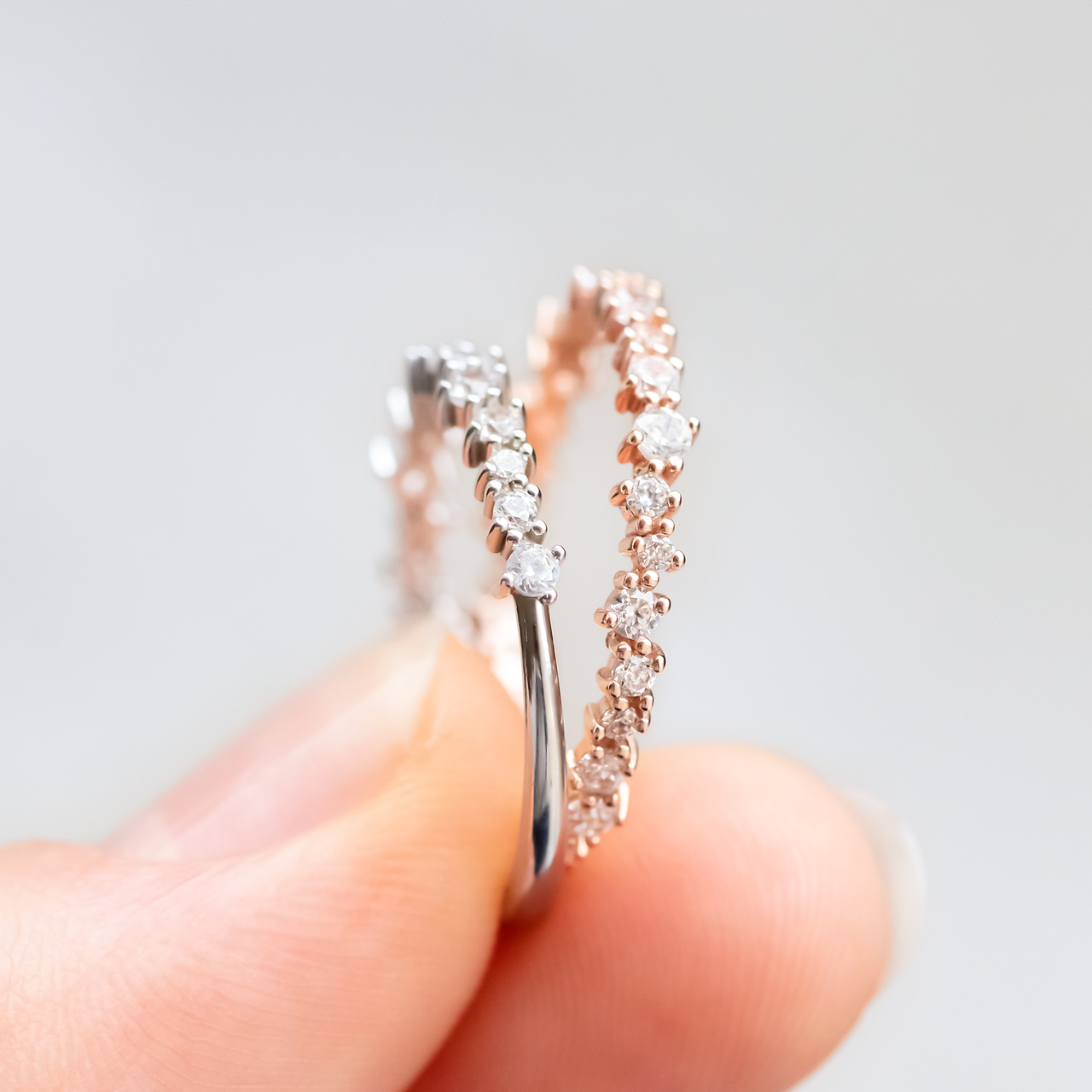 Round Brilliant Cut Full Eternity Wedding Band