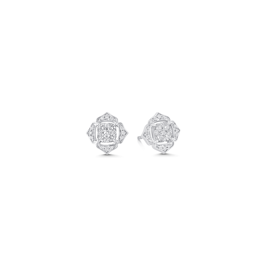 0.35 TCW Round Moissanite Diamond Stud Earrings