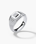 LA PAZ Gold Signet Ring with 0.85ct Diamonds