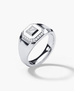 LA PAZ Gold Signet Ring with 0.20ct Diamonds