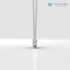Lab grown diamond Necklace Round shape beautiful necklace gift for wife - DisneyValley