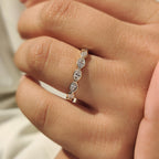 Eternity Style Marquise Diamond Wedding Band
