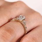 Dutch Marquise Engagement Ring in Tulip Setting