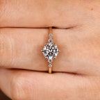 Five Stone Style Round Cut Diamond Ring