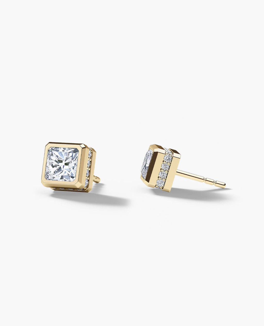 LA PAZ Gold Single Stud Earring with 1.06ct Diamonds