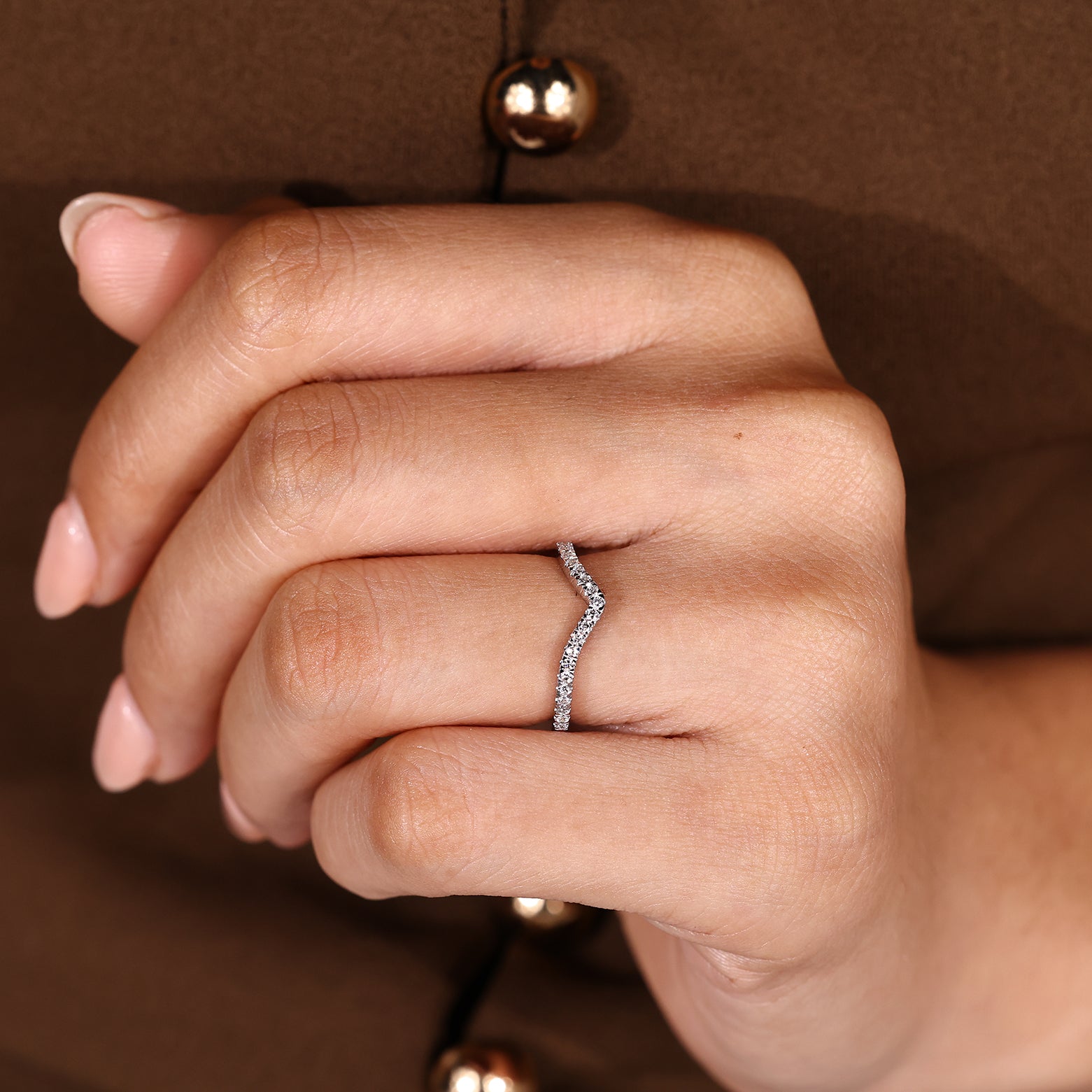 Half Eternity Stackable Wedding Band