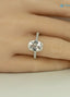 Love Flow Oval IGI Certified Diamond Euro Style Shank Engagement Ring - DisneyValley