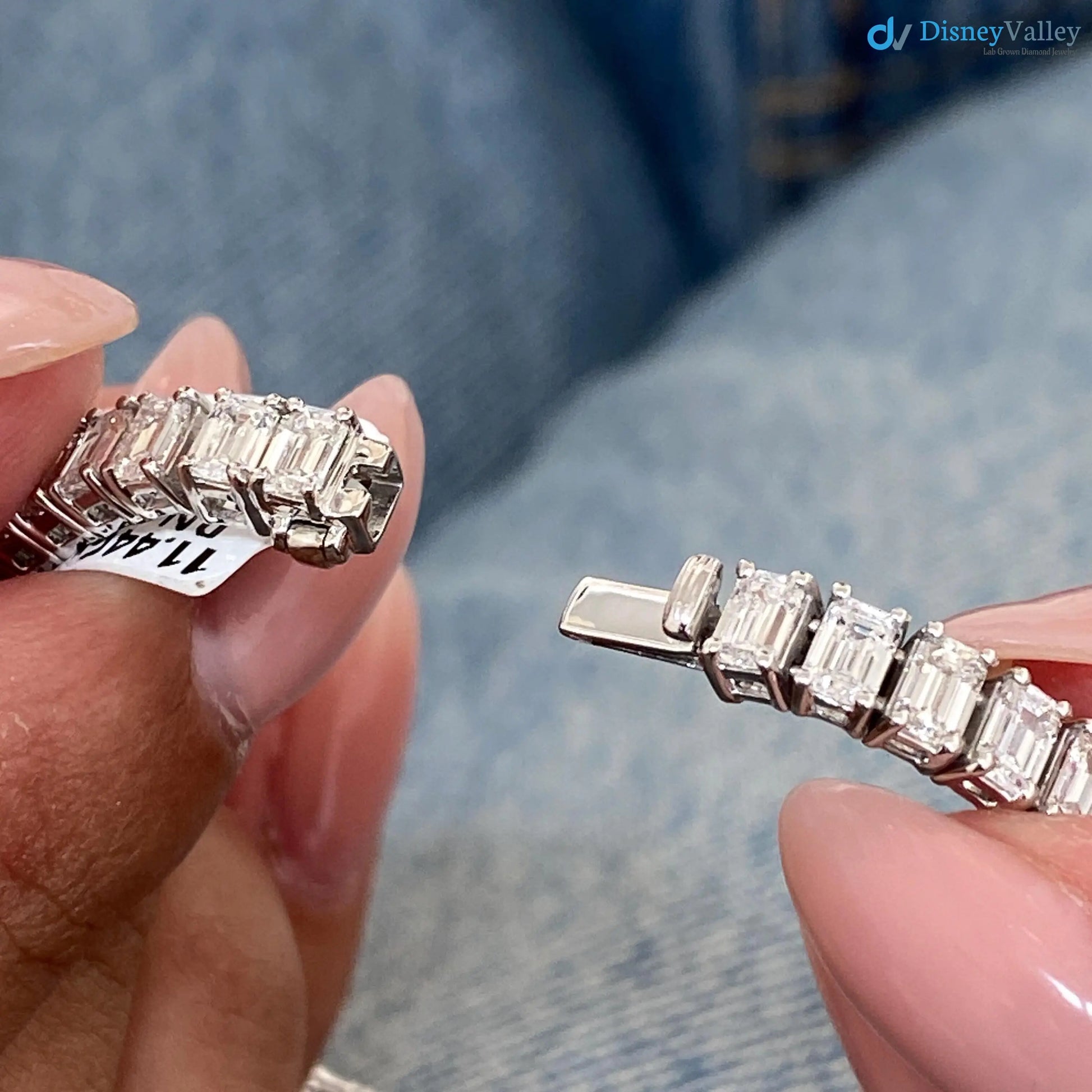 Luxurious Elegance: Lab Grown Diamond Eternity Bracelet - DisneyValley