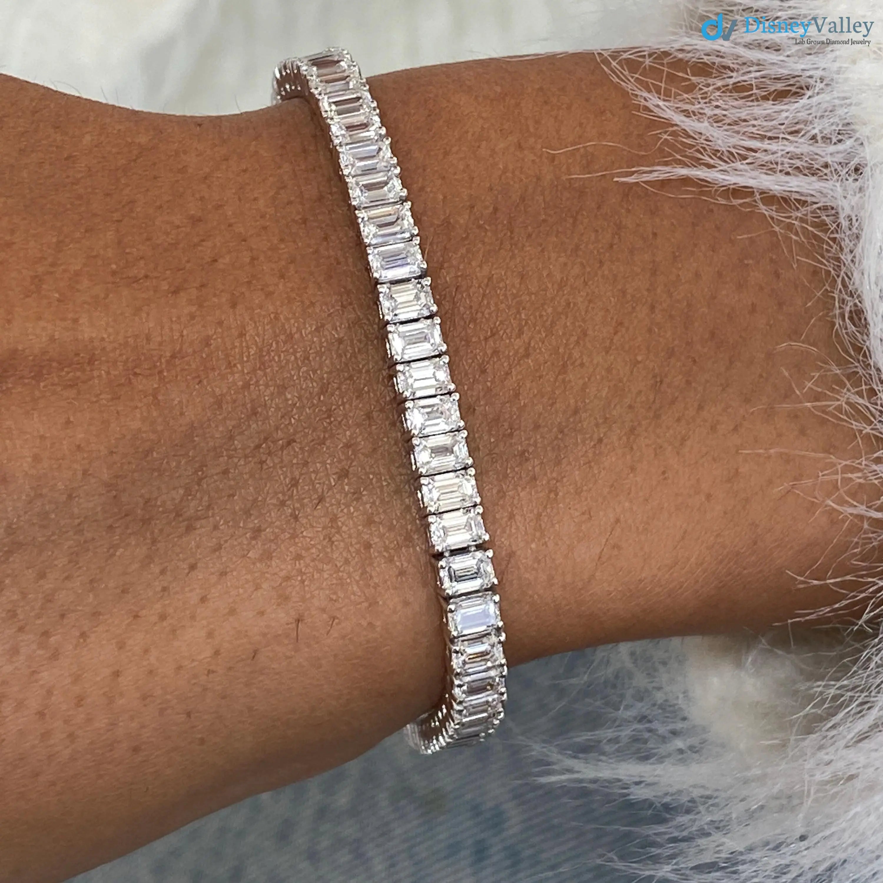 Luxurious Elegance: Lab Grown Diamond Eternity Bracelet - DisneyValley