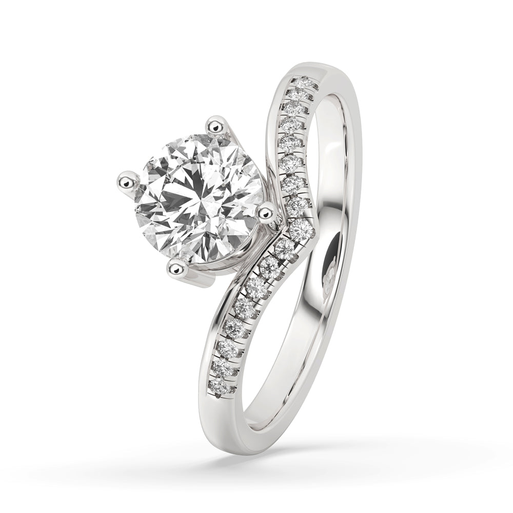 Chevron Engagement Ring