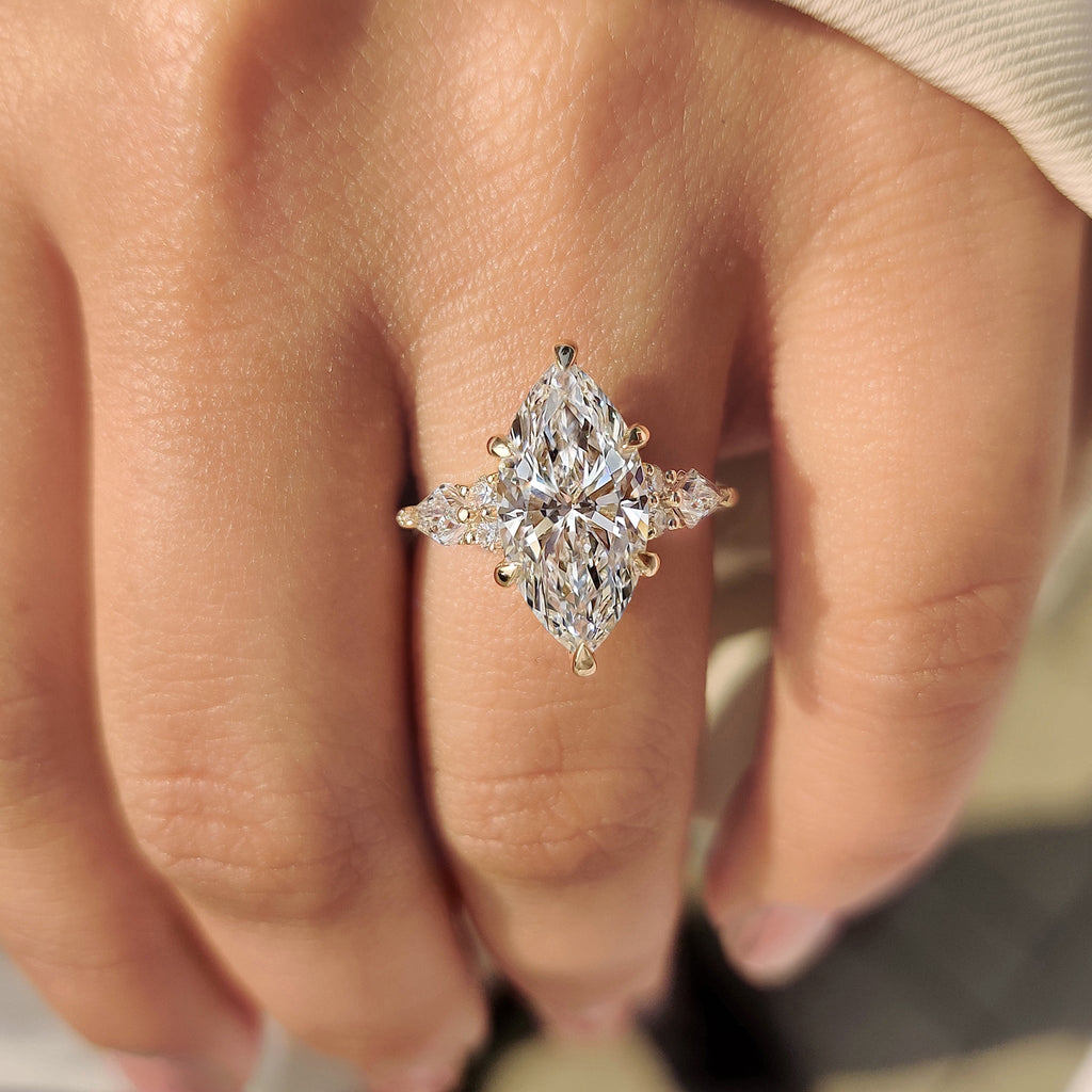 Marquise Diamond Ring in Muse Style