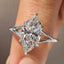 Marquise Cut Solitaire Diamond Ring with Split Shank Band