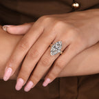 IGI Certified 10-12 Carat Marquise Diamond Ring in Solitaire Style