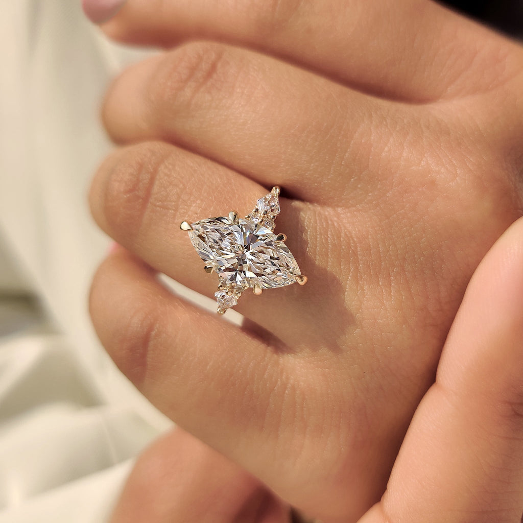 Marquise Diamond Ring in Muse Style